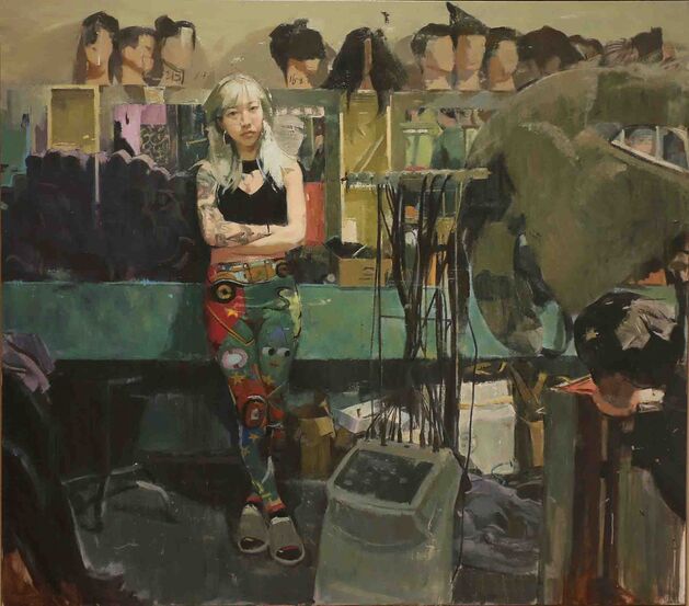 Lady with Grey Hair Ji Xinyuan Department of Oil Painting