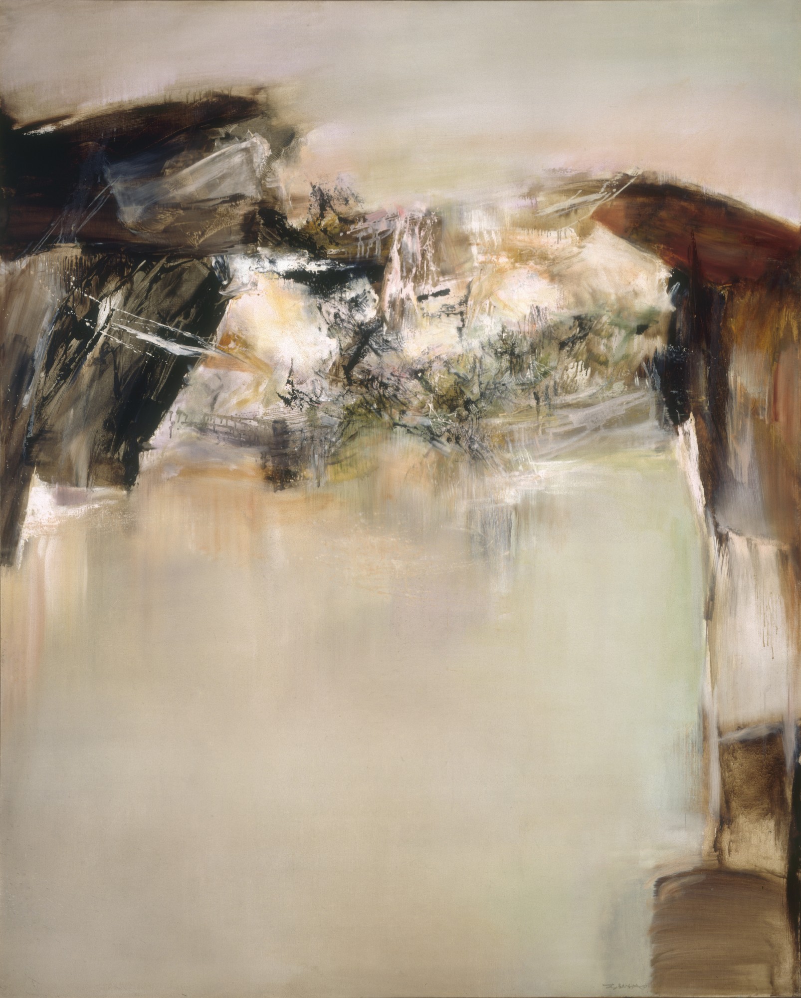肉質画　風景画 Amazon.com: Chinese Painting Wall Art. Landscape Canvas Wall